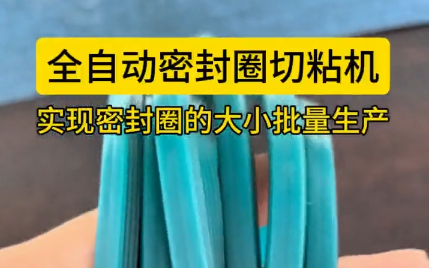 「視頻」全自動(dòng)密封圈切粘機(jī)，實(shí)現(xiàn)密封圈的大小批量生產(chǎn)！